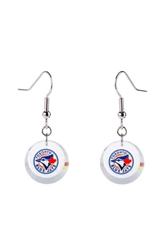 Toronto Blue Jays Swarovski Pick Off Earrings