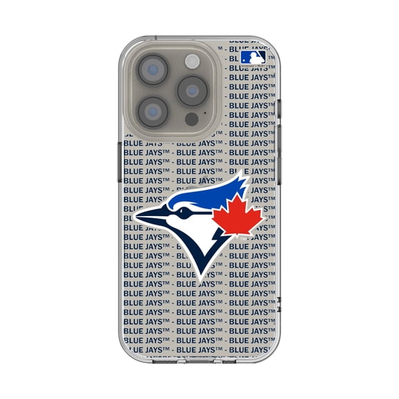Toronto Blue Jays Text Backdrop Clear iPhone Case