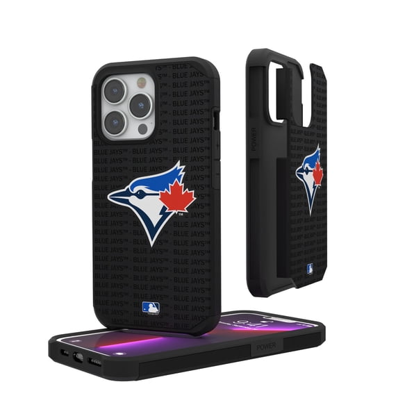 Toronto Blue Jays iPhone Text Backdrop Rugged Case
