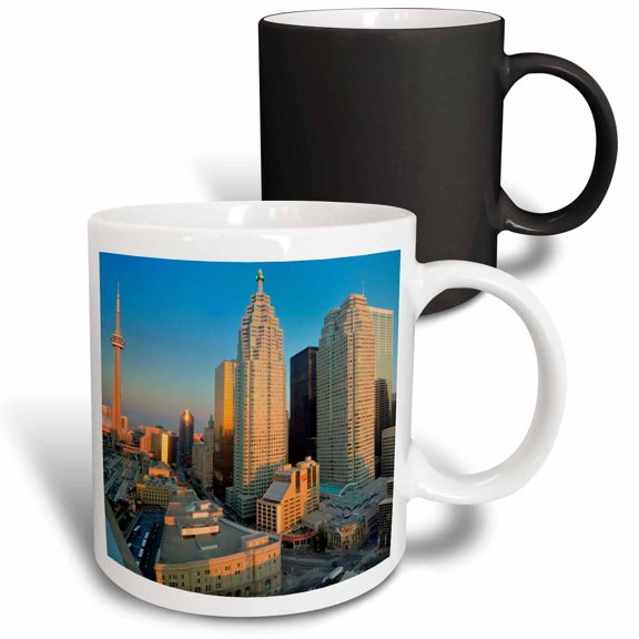 3drose, Toronto. City at Dusk, 11oz Magic Transforming Mug