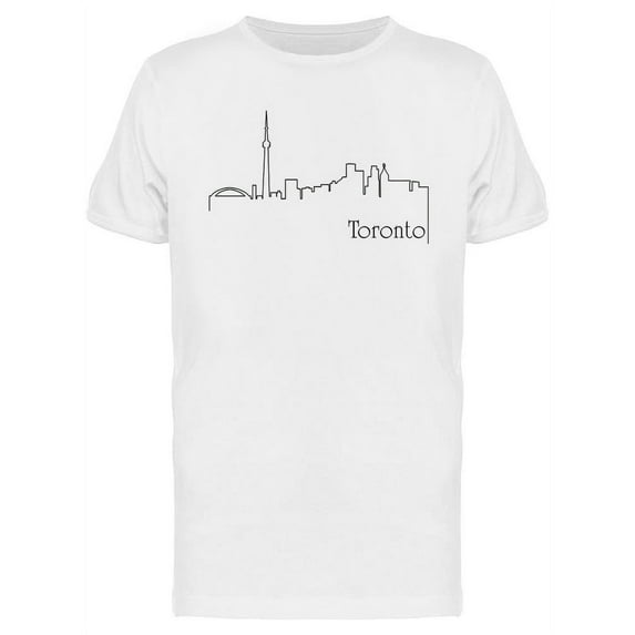 Toronto City Line Art Design T-Shirt Men -Image by Shutterstock, Male Small