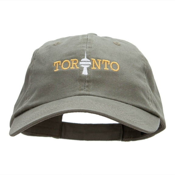 Toronto Embroidered Cotton Twill Cap - Olive OSFM