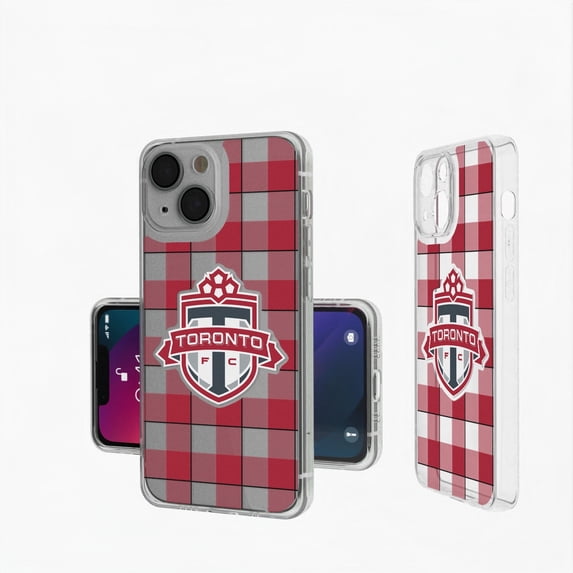 Toronto FC iPhone Plaid Design Clear Case