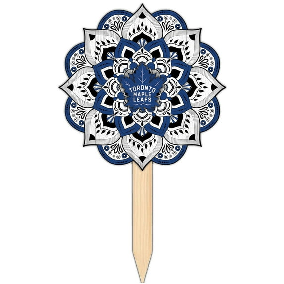 Toronto Maple Leafs 18'' x 12'' Mandala Yard Stake