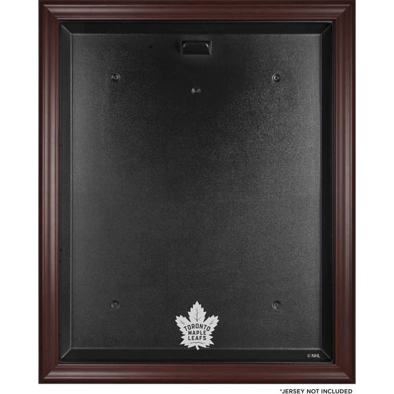 Toronto Maple Leafs (2016-Present) Mahogany Framed Logo Jersey Display Case