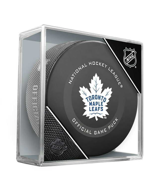 Toronto Maple Leafs Unsigned InGlasCo 2019 Model Official Game Puck