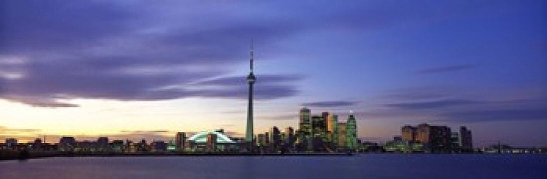 Toronto Ontario Canada Canvas Art - Panoramic Images (18 x 6)