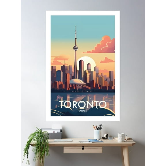 Toronto Poster Wall Art, Modern Wall Decor For Living Room Bedroom, 8x12 UNFRAMED