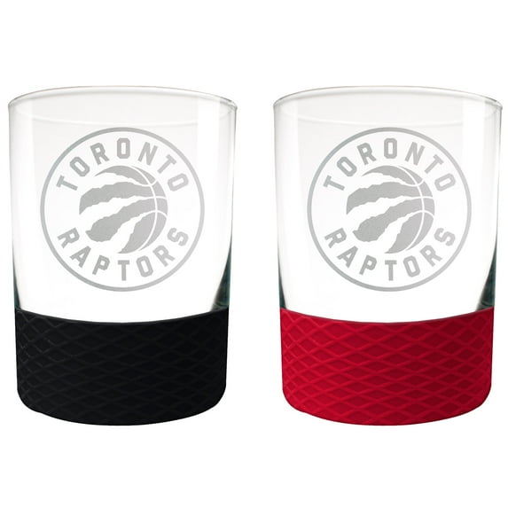 Toronto Raptors 14oz. Commissioner Rocks Glass Two-Piece Set