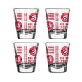 thumbnail image 1 of Logo Brands Toronto Raptors 4-Pack 2oz. Shot Glass Set, 1 of 1