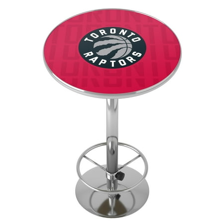 Toronto Raptors NBA City Chrome Pub Table - Red, Black, Silver, White