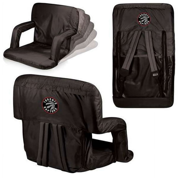 Toronto Raptors - Ventura Seat Portable Recliner Chair by Picnic Time (Black)