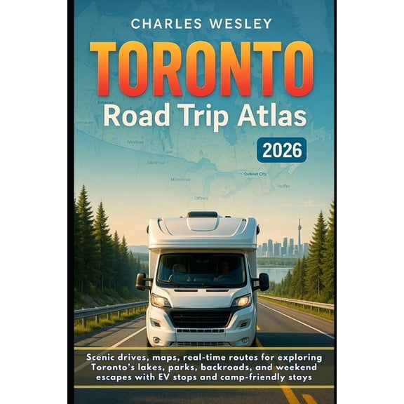 Toronto Road Trip Atlas 2026: Scenic drives, maps, real-time routes for exploring Toronto's lakes, parks, backroads, (Paperback)