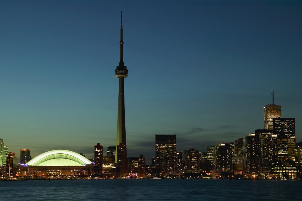 Toronto Skyline Toronto Ontario Canada Canvas Art - Alan Marsh Design Pics (19 x 12)