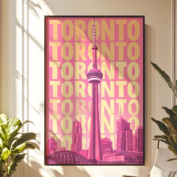 Toronto Travel Cityscape Unframed Paper Print