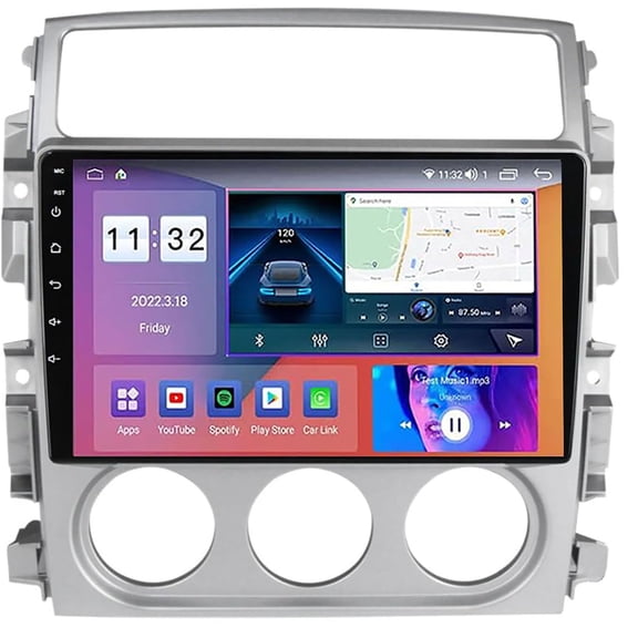 Torovo 2 Din Car Radio Android 12 with 9" Video Player for Su-Zuki Liana 2004-2013, Supports BT FM RDS AUX Input Steering Wheel Control Carplay GPS Sat Navigation M150S