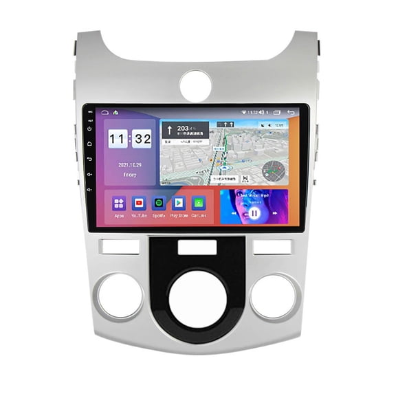 Torovo 2 din Car Stereo Android 12 for KIA Forte Cerato 2008-13 9 Inch Hd Touchscreen, with Bluetooth, Fm Radio, USB, GPS Navi, Car Audio Receivers Portable Car Radio
