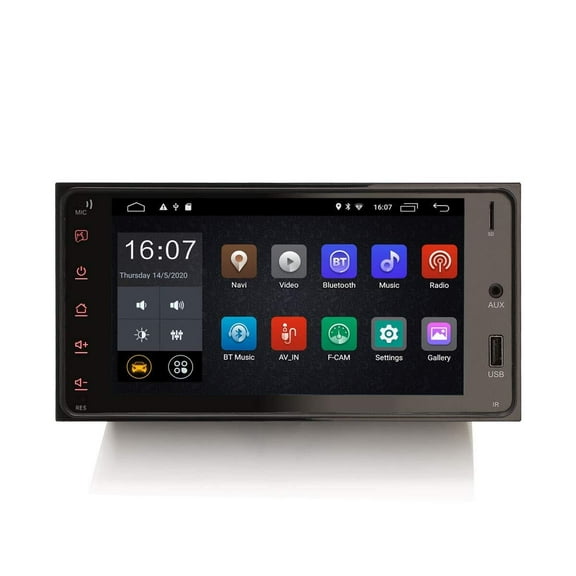 Torovo 7 Inch Android 10.0 Car Stereo for Toyota Camry Hilux RAV4 Corolla Prado Support GPS Sat Nav Carplay Android Auto Bluetooth Wifi 4G DAB+ DVB-T/T2 Mirror Link DSP Amplifier 2GB RAM+16GB ROM