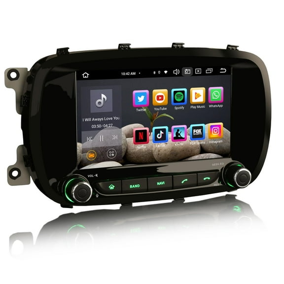 Torovo 8-Core 4+64GB Android 13 Car Stereo for Fiat 500X Support GPS Sat Nav Wireless Carplay Android Auto DSP IPS Bluetooth 5.0 Dual Band Wifi DAB+ DVB-T2 Canbus SWC Radio