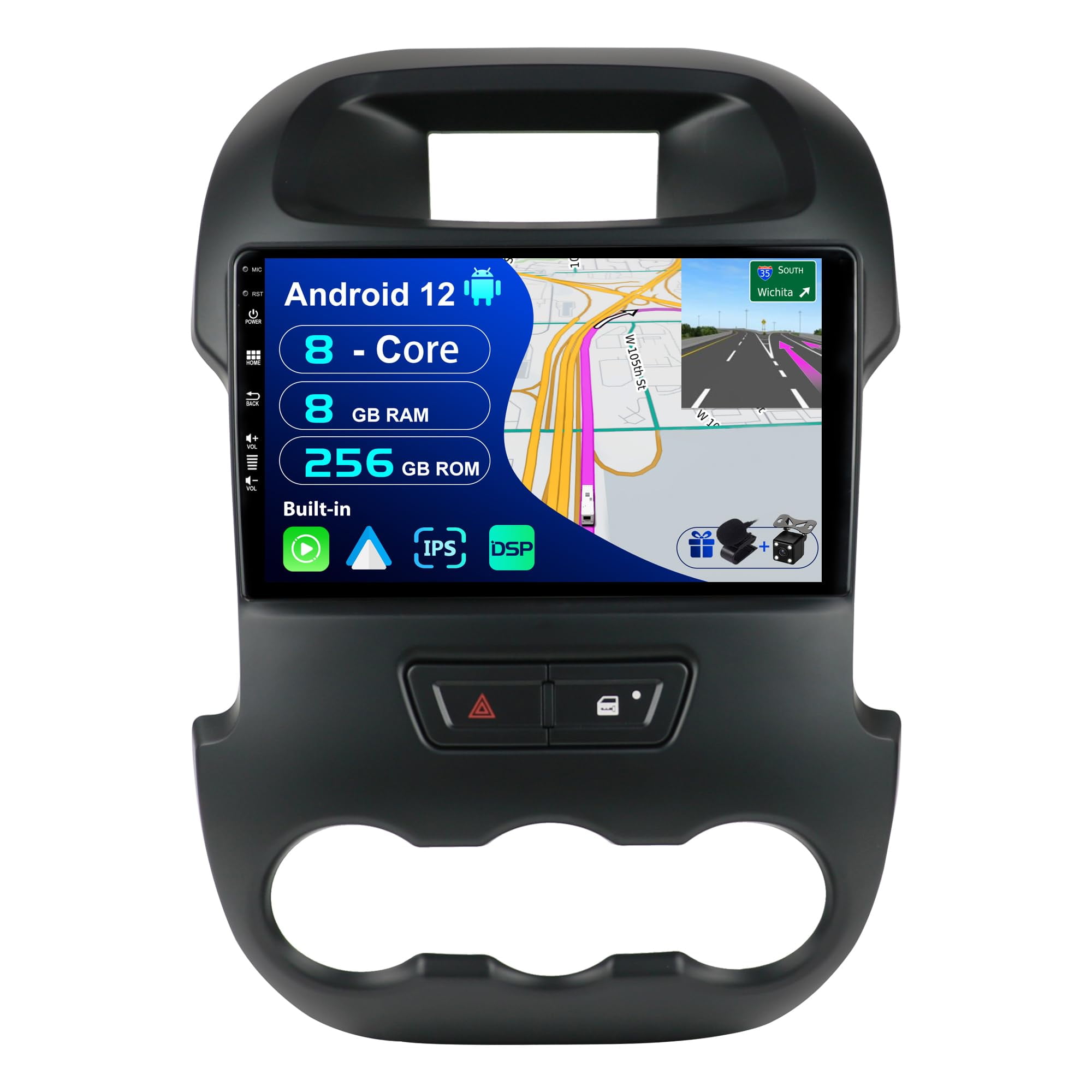 Torovo - [8G+256G, 8-Core] - Android 12 IPS Car Stereo For Ford Ranger ...