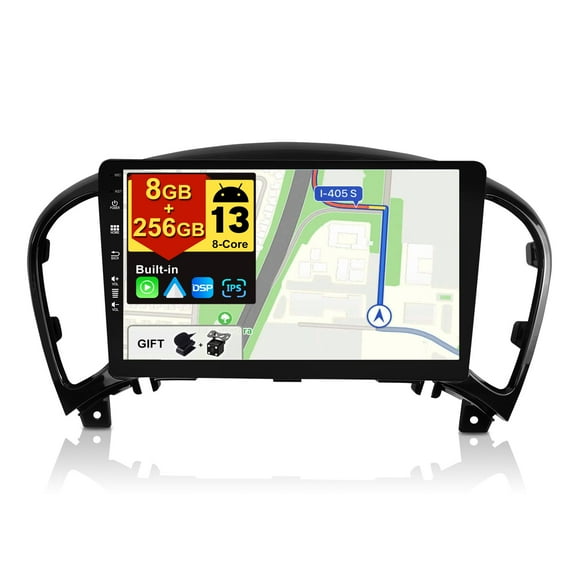 Torovo -[8G+256G, 8-Core] - Android 13 IPS Car Stereo For Nissan Juke J15 / YF15 Infiniti ESQ (2010-2019) - Wireless CarPlay/Android Auto - LED Camera & MIC - 9 Inch 2 Din - SWC DAB Fast-boot 360-CAM
