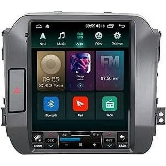Torovo 9.7 Inch Car Audio Receivers Android 12 Car Radio for K-IA Sportage 3 SL 2011-2016, GPS Navigation with BT/FM/SWC/Carplay Multimedia Video Player TS6