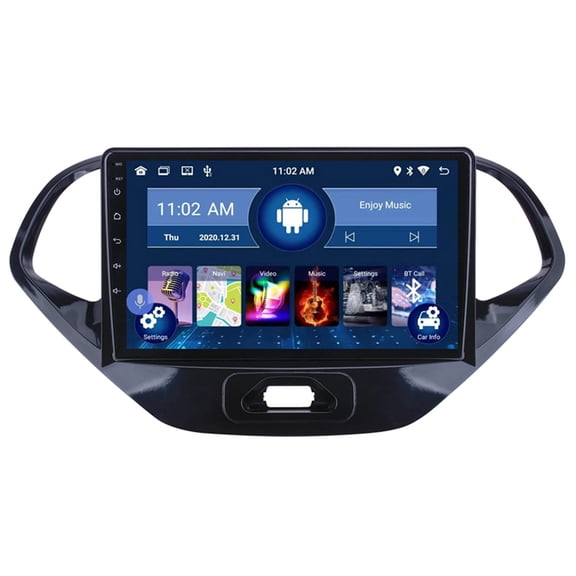 Torovo 9 inches Car Stereo GPS Navigation Android 11 Car FM AM Navi Radio Head Unit For Ford Figo 2015 2016 2017 2018 Suppot WiFi/BT Tethering Internet SWC Mirror Link