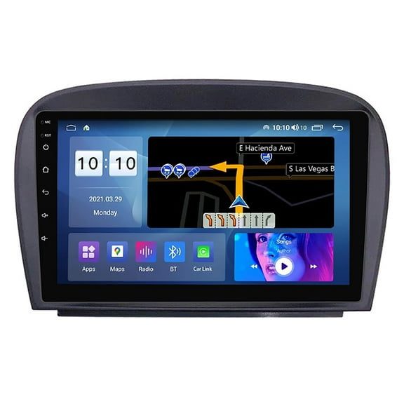 Torovo Android 12 Car Radio for M-Ercedes-Benz SL R230 Car Video Multimedia Player 9 Inch Touch Screen Bluetooth GPS Navigation with FM AM Radio DSP Carplay 4G 5G Wifi SWC M150S 4 core 2+32GB
