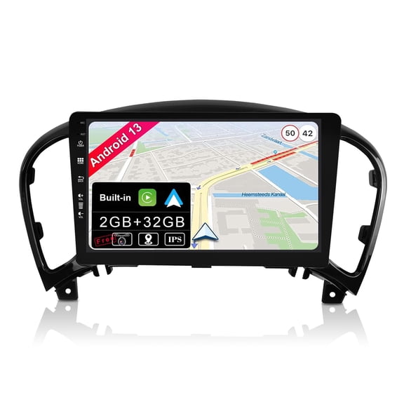 Torovo Android 13 Car Radio Suitable for Nissan Juke J15 (2010-2019) / YF15 Infiniti ESQ (2011-2017) - 2G+32G - Built-in Carplay/Android Car - Camera Free - 9 Inch 2 DIN - SWC 4G WiFi DAB Fast Boat
