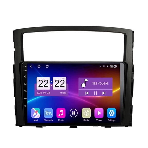 Torovo Android Car Stereo for MITSUBISHI Pajero 2006-2014 2 Din Radio GPS Navigation IPS Touch Screen Multimedia Player Support 4G Carplay SWC Wifi Mirror Link DSP BT(Size:4 core wifi 1G+16G)