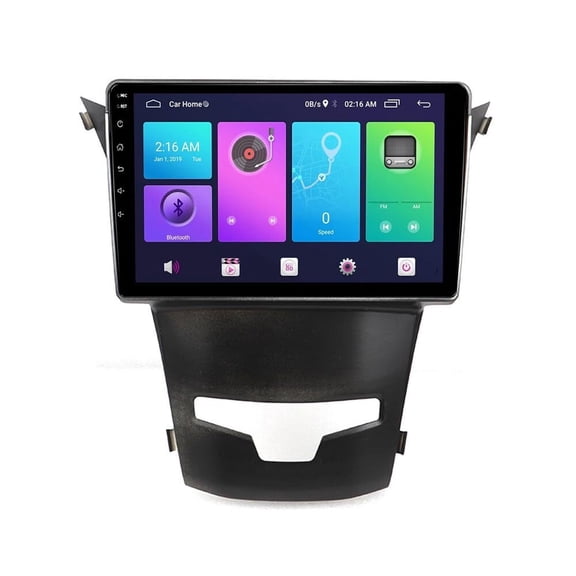 Torovo Android Car Stereo for SSANG-YONG Korando 2014-2015 2 Din Radio GPS Navigation IPS Touch Screen Multimedia Player Support 4G Carplay SWC Wifi Mirror Link DSP BT(Size:4 core wifi 2G+32G)