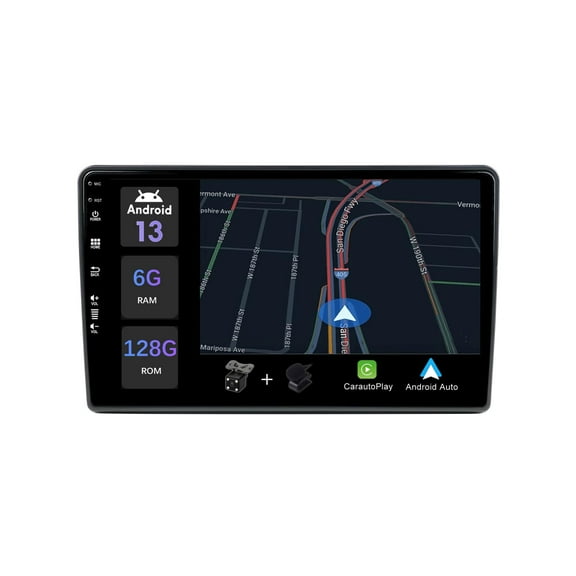 Torovo Android Double Din Car Stereo for Fiat Ducato/Peugeot Boxer/Citroen Jumper 2006-2022 Head Unit |9"IPS 6G+128G | Free Camera+Mic |DSP Carplay BT GPS Sat Nav Mirror Link RDS WIFI SWC