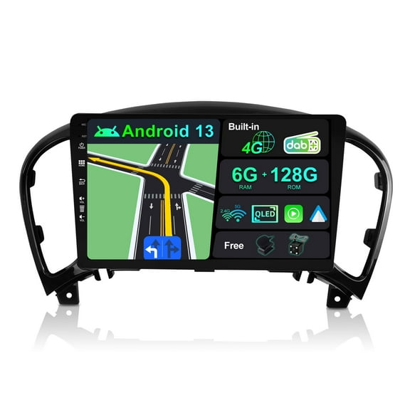 Torovo - Built-in DAB/4G - 6G+128G - Android 13 - Car Stereo For Nissan Juke J15 / YF15 Infiniti ESQ (2010-2019) - Wireless Carplay/Android Auto - Camera + MIC - 9 Inch QLED 2 Din - SWC DSP 360-CAM