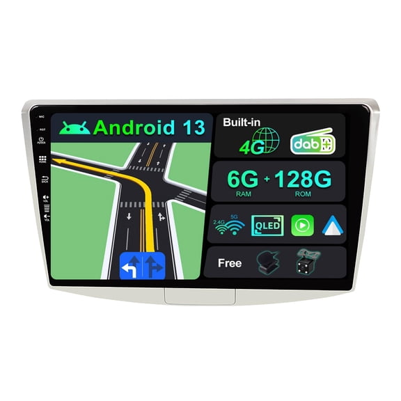 Torovo | Built-in DAB & 4G LTE | Android 13 Car Stereo For Passat B6/B7 Magotan/CC (2010-2018) - 6G+128G - Carplay/Android Auto - Camera + MIC - 10.1 Inch QLED 2 Din - SWC - 360-CAM - Dual Band WIFI