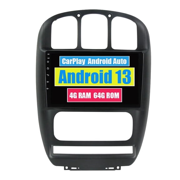 Torovo Car Stereo CarPlay Head Unit for Dodge Caravan 4 for Chrysler Grand Voyager RS 2000-2012 Android Auto Touch Screen Sat Navi Bluetooth WiFi Radio Player