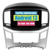Torovo Car Stereo CarPlay Head Unit for Hyundai H1 II 2 TQ Grand Starex 2015 2016 2017 2018 2019 2020 Android Auto Touch Screen Sat Navi Bluetooth WiFi Radio Player