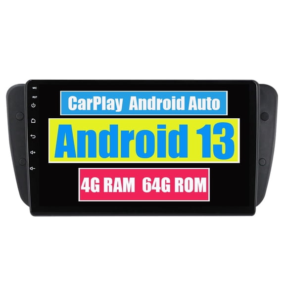 Torovo Car Stereo CarPlay Head Unit for Seat Ibiza 6J IV 4 2008-2015 Android Auto Touch Screen Sat Navi Bluetooth WiFi Radio Player