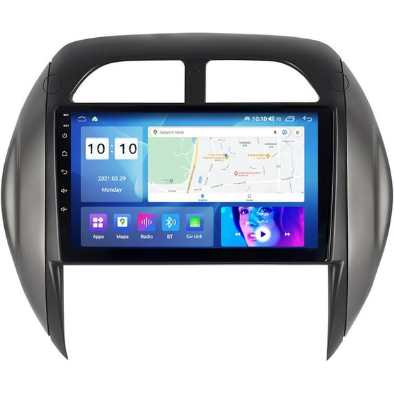 Torovo GPS Navigation Android 12 Car Radio for T-oyota RAV4 2003-2005, 9-Inch 2 Din Multimedia Video Player BT Receivers with FM AM Radio/Carplay Android Auto/DSP/BT/SWC M500S