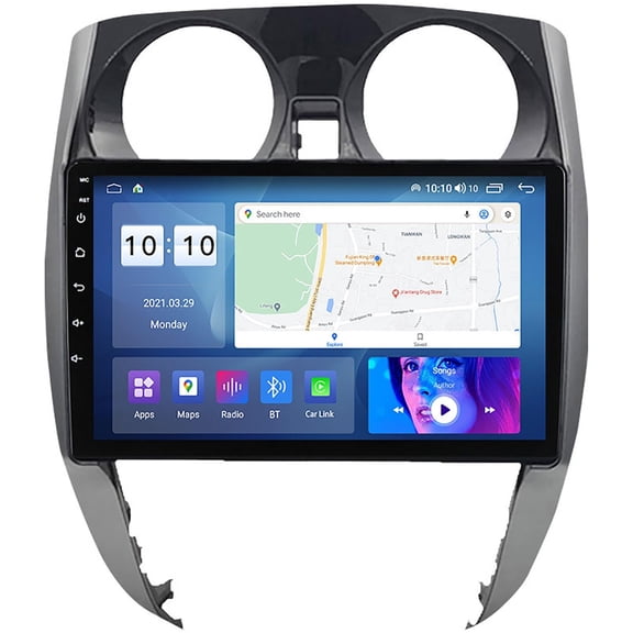 Torovo GPS Sat Navigation 2 Din Car Radio Android 12 with 9" Video Player for N-Issan Note 2012-2019, Supports BT AUX Input SWC Carplay FM RDS Car Radio M300S