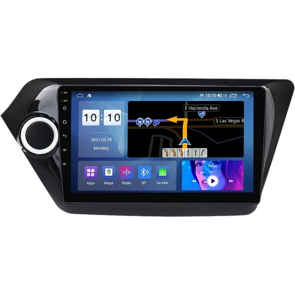 Torovo Multimedia Player Android 12 Car Radio for K-IA RIO 2011-2015, Car Navigation In-Dash Dash Cam FM Receiver, 10" Touch Screen with GPS Support Carplay Android Auto M600S 8 core 6+128GB
