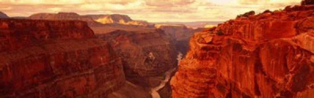 Toroweap Point Grand Canyon Arizona USA Canvas Art - Panoramic Images (18 x 6)