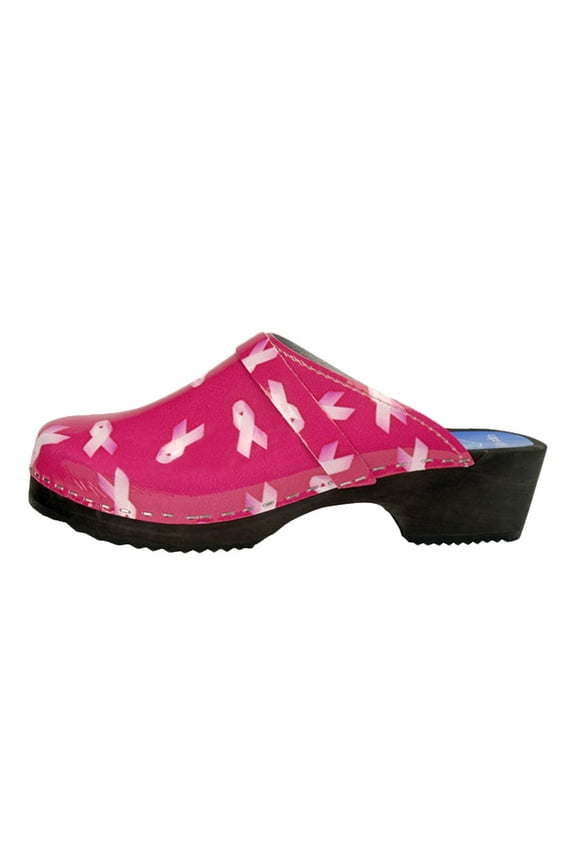 Sweedish Pink Ribbon Awareness Clogs - EU Size 36