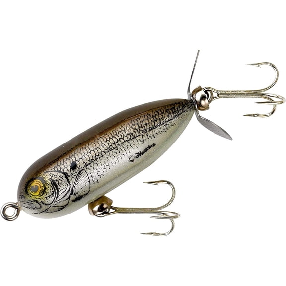 Torpedo Prop-Bait Topwater Fishing Lure with Spinner Action
