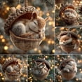 thumbnail image 1 of Torqee Animals Ornaments Forest Animal Decoration Christmas Tree Charm Multicolor 5 Piece One Size, 1 of 5
