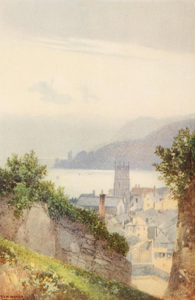 Torquay 1920 Dartmouth Canvas Art - Frederick J Widgery (18 x 24)