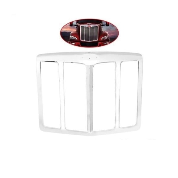 Torque 2013-2023 Compatible with Peterbilt 579 Chrome Grille Grill Overlay Surround Without Bug Screen Replaces L29-6157-100 (TRPE009)