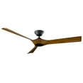 thumbnail image 1 of Torque 3-Blade Smart Ceiling Fan 58in Matte Black/Koa with Remote Control, 1 of 7