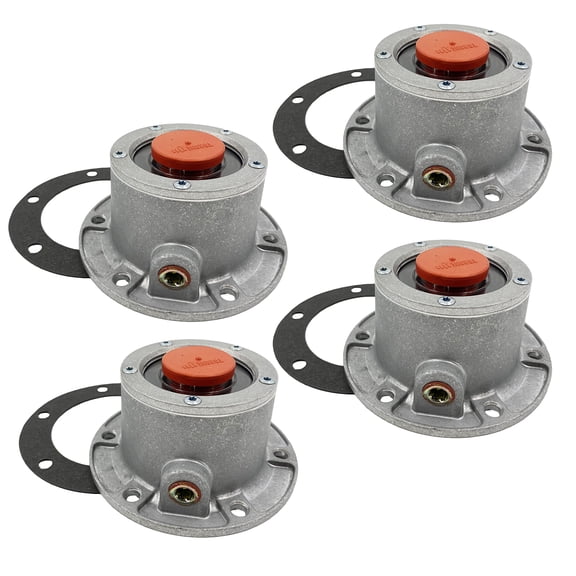 Torque 343-4024 Trailer Hub Caps Compatible with Stemco 3434024 Aluminum Hub Cap for Trailer Axle (Replaces Stemco 343-4024 SKF 1612 1711 1811) (4 x TR3434024)