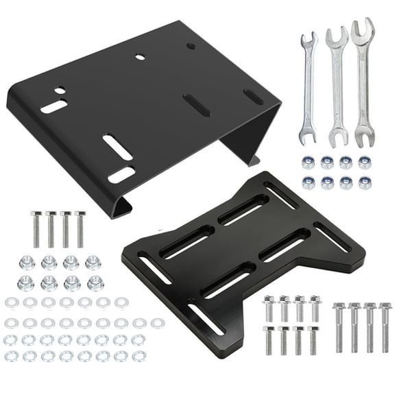 Torque Converter Engim* Mount Plate Motor Riser Kit Compatible with Mini Bike Monster Mega Moto MMB80 105 Coleman RB100 RT100 Minibike Predator 212cc 224cc 196cc 6.5hp GX200 Parts Black