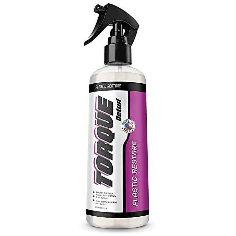 Torque Detail Plastic & Trim Restorer Spray - Restores, Shines & Protects  Your Cars Plastic, Vinyl & Rubber Surfaces With Molecular Restoration 